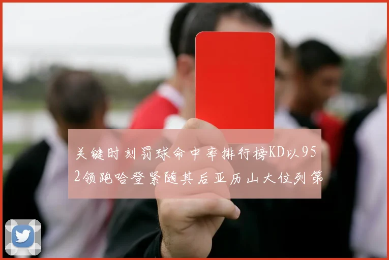 关键时刻罚球命中率排行榜KD以952领跑哈登紧随其后亚历山大位列第六